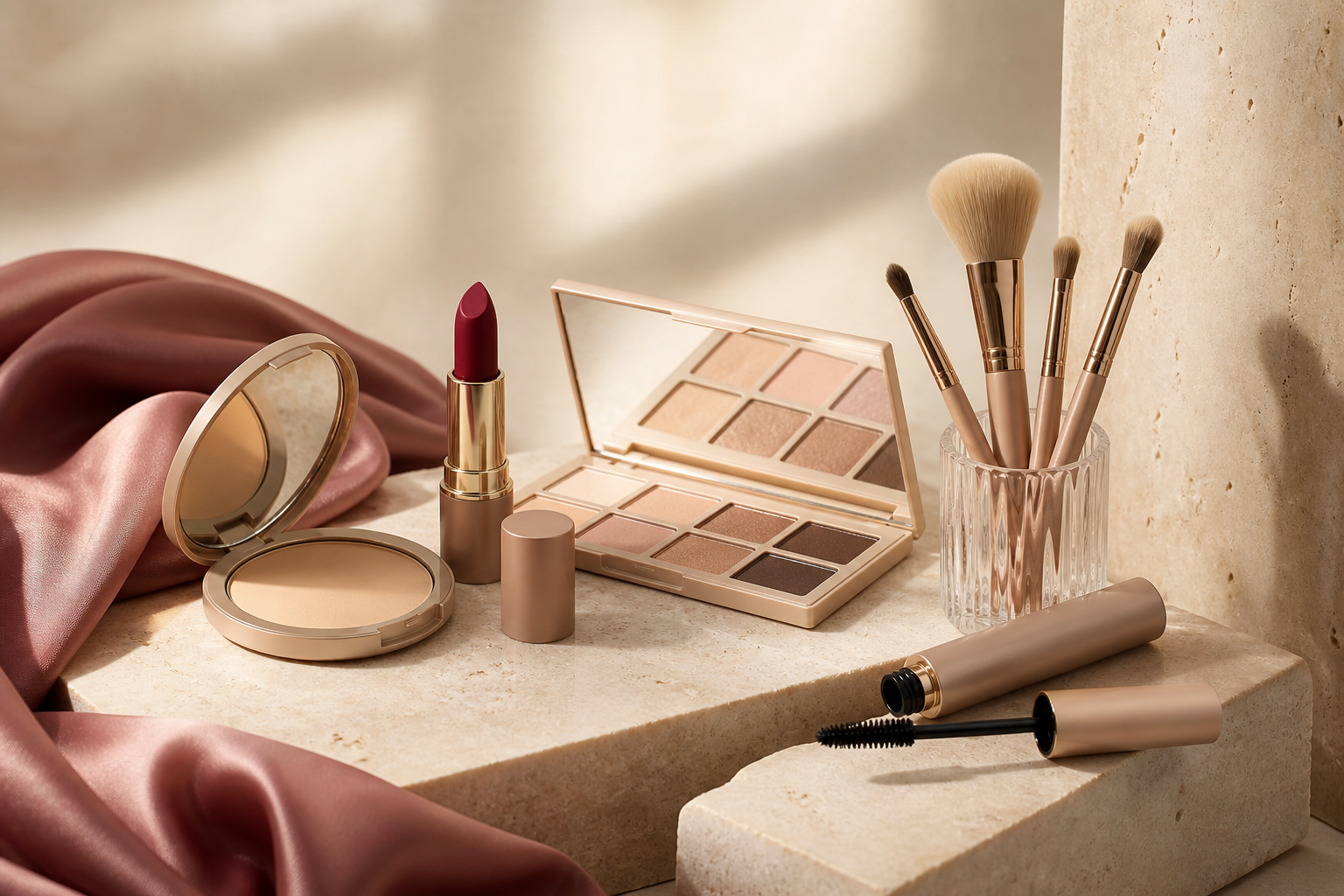Campaña comercial de maquillaje profesional de Valentina Beauty Shop